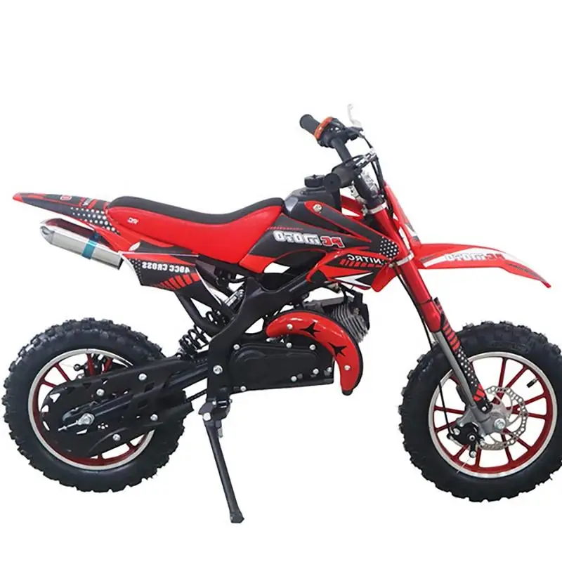 49CC MiniBike/Pocket Bikes Great Price Kids Motorcycles with Steel Body Max Speed 50km/h Two-Wheel for 8-12 Years Kids