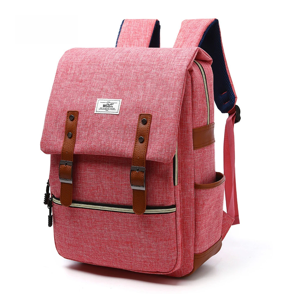 Nylon Trim Casual Book bag Vintage Anti-Theft Rucksack Shoulders Other Backpack