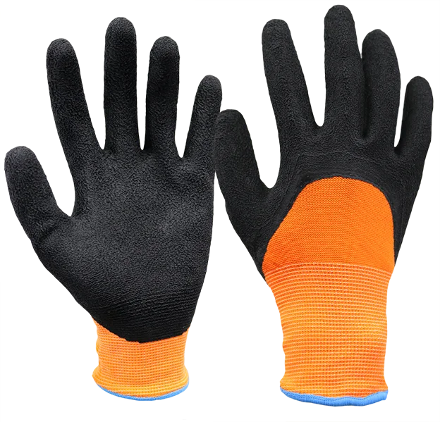Knitted Cuff Oil Resistant Nitrile 3/4 Coated Gloves Nitrile Gloves