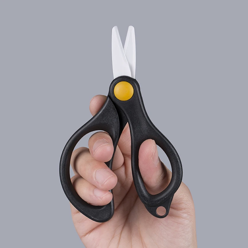 OEM 1 Inch Serrated Edge Fishing Braided Line Cutter Plier Ceramic Scissors