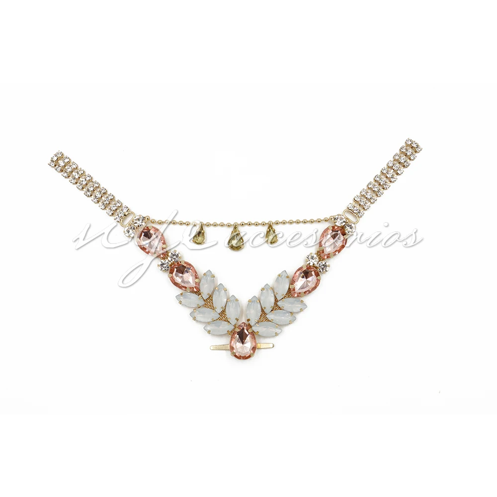 Brasil hot sale rhinestone shoe decoration for summer sandals herrajes para sandalias