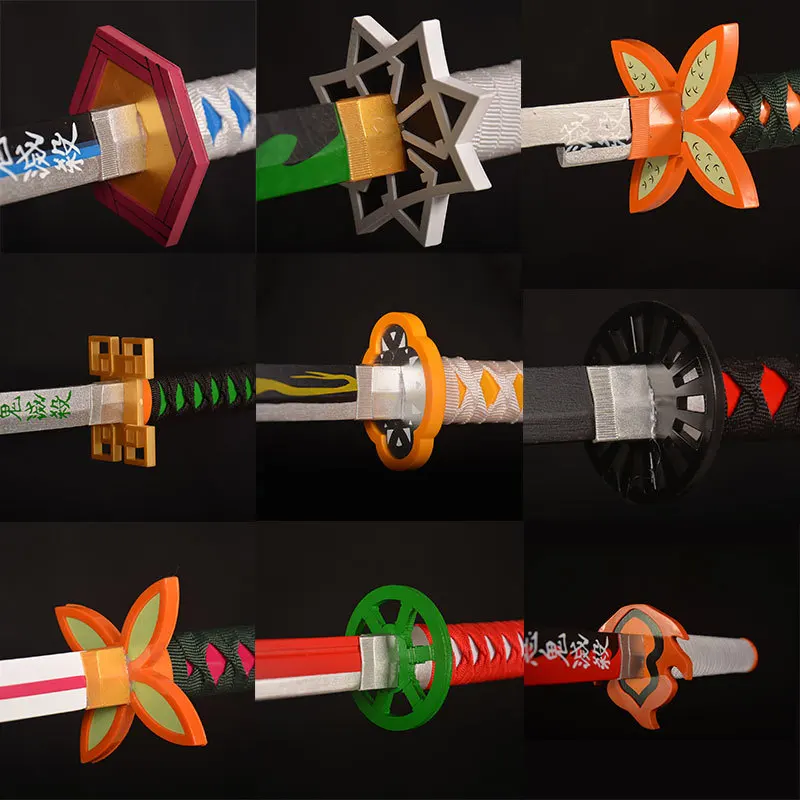 19 Styles 104CM Wooden Demon Slayer Kamado Tanjirou Tokitou Muichirou Kochou Shinobu Kamado Nezuko Anime Toy Katana Swords