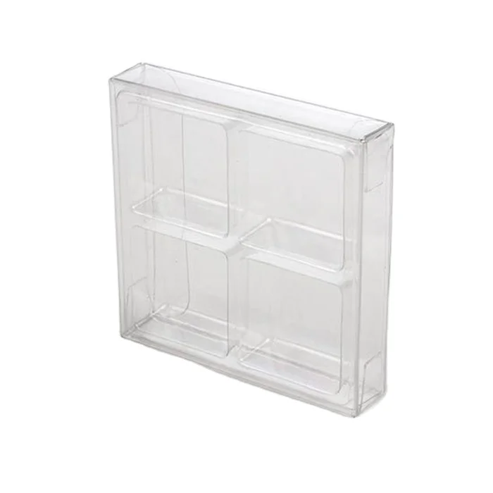 Custom Clear Disposable Transparent Plastic Candy Box With Insert Tray