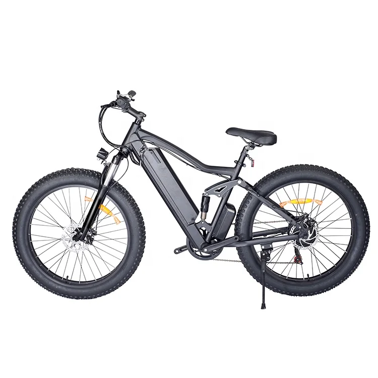 EU Warehouse One Drop Shipping 26 Inch 48v 10.4Ah Electric Fat Tire Bicycle Full Shock Absorber E Bike