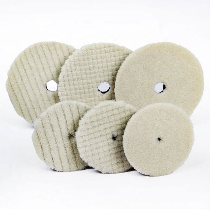 3 Inch Lambs Wool Polisher Pads Polishing Buffing Foam Pad For Car Washer Care  Detailing Cleaning Waxing Polishing  machine