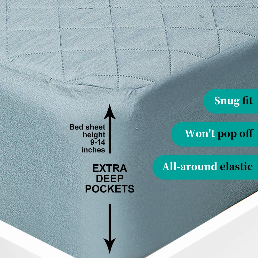 Hot Sales Wholesale Mattress Cover Waterproof Bed Protector Soft Breathable Mattress Protector Pad