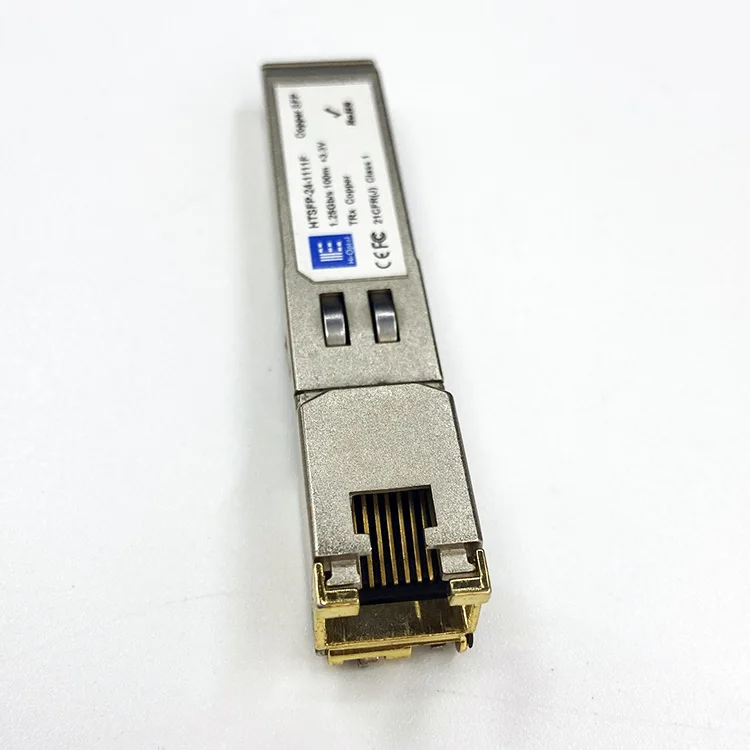Одномодовый приёмопередатчик типа 1 25 ГБ/сек. 100 м + 3 v Электрический модуль TRx HTSFP-24-1111F rj45 разъем для программирования в производственных условиях; Надеемся трансивер ZTE который работает с любым оператором! huawei п