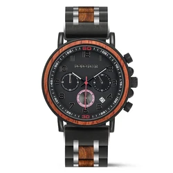 DODO DEER Wood Engraving Personalized Men Watch Top Wooden Timepieces Custom LOGO Watches for Dad Husband