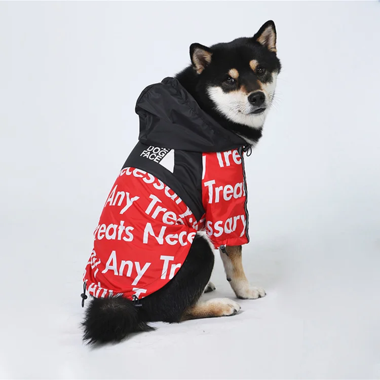 Pet Apparel Clothes Dresses Outfits Fancy Hoodies Waterproof Rain Cheap Fashions Face Designer Polyester Small Big Dog Jacket