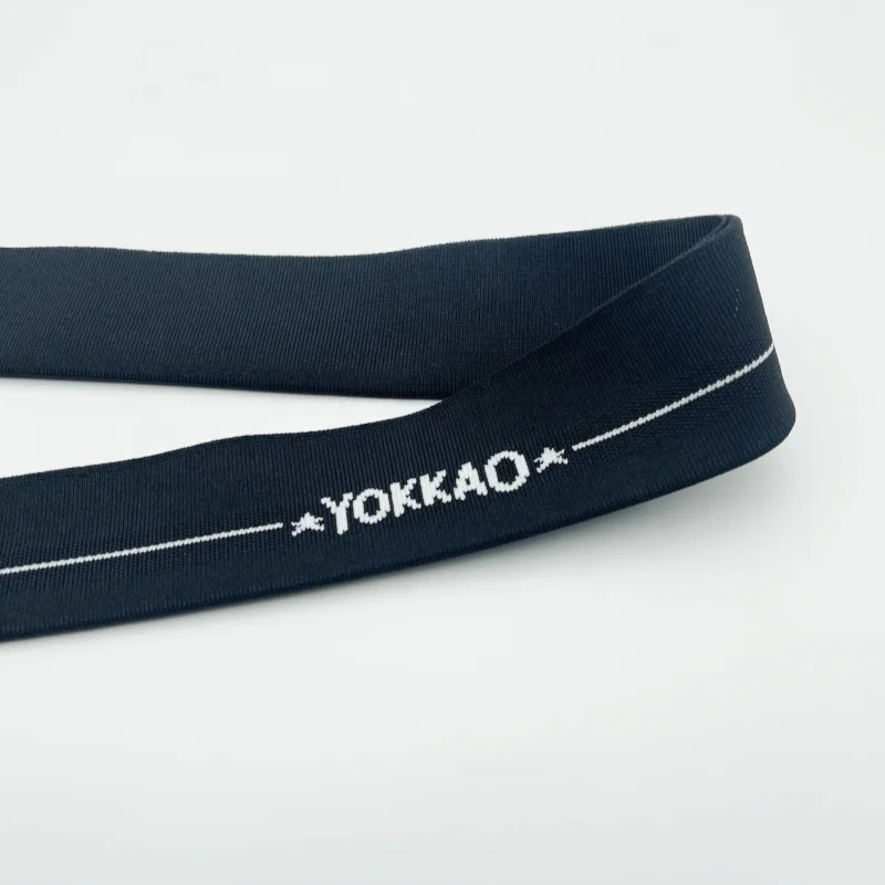 Polyester OEM/ODM flat weave collar jacquard neck ribbing for Garment accessory