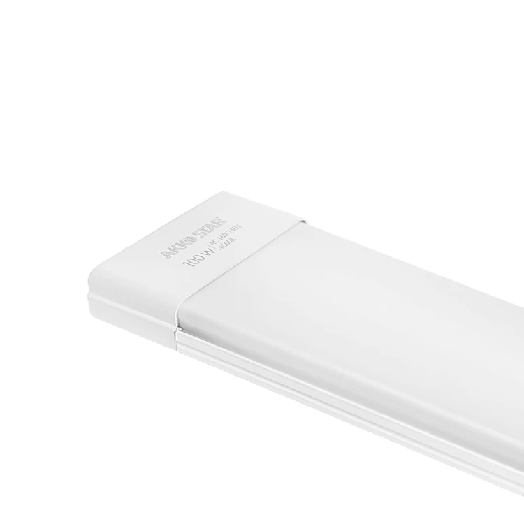 AKKO STAR High Brightness White AC180-240v/50HZ 100W 1200mm 6500K PC Cover LED Dust Proof Light Fixture Tube
