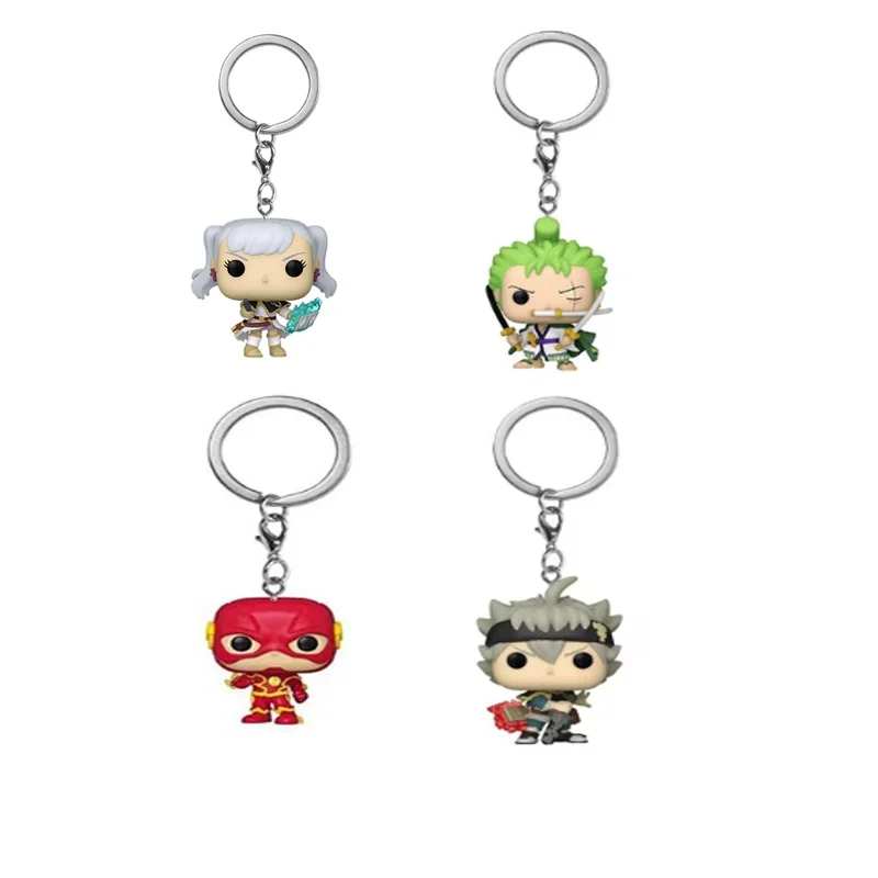 Keychain 1 piece RORONOA ZORO THE FLASH ASTA NOELLE Action Figure Toys 4cm
