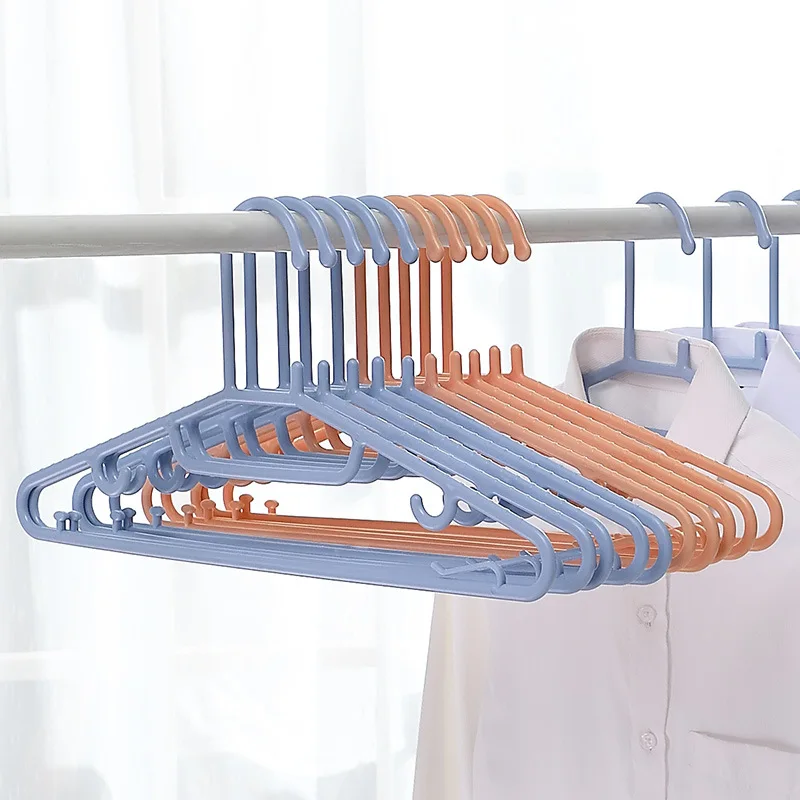 
Wholesale Multifunctional Dry Wet Dual Purpose Non-slip Plastic Hangers Long Neck Clithes Hanger for Coat 