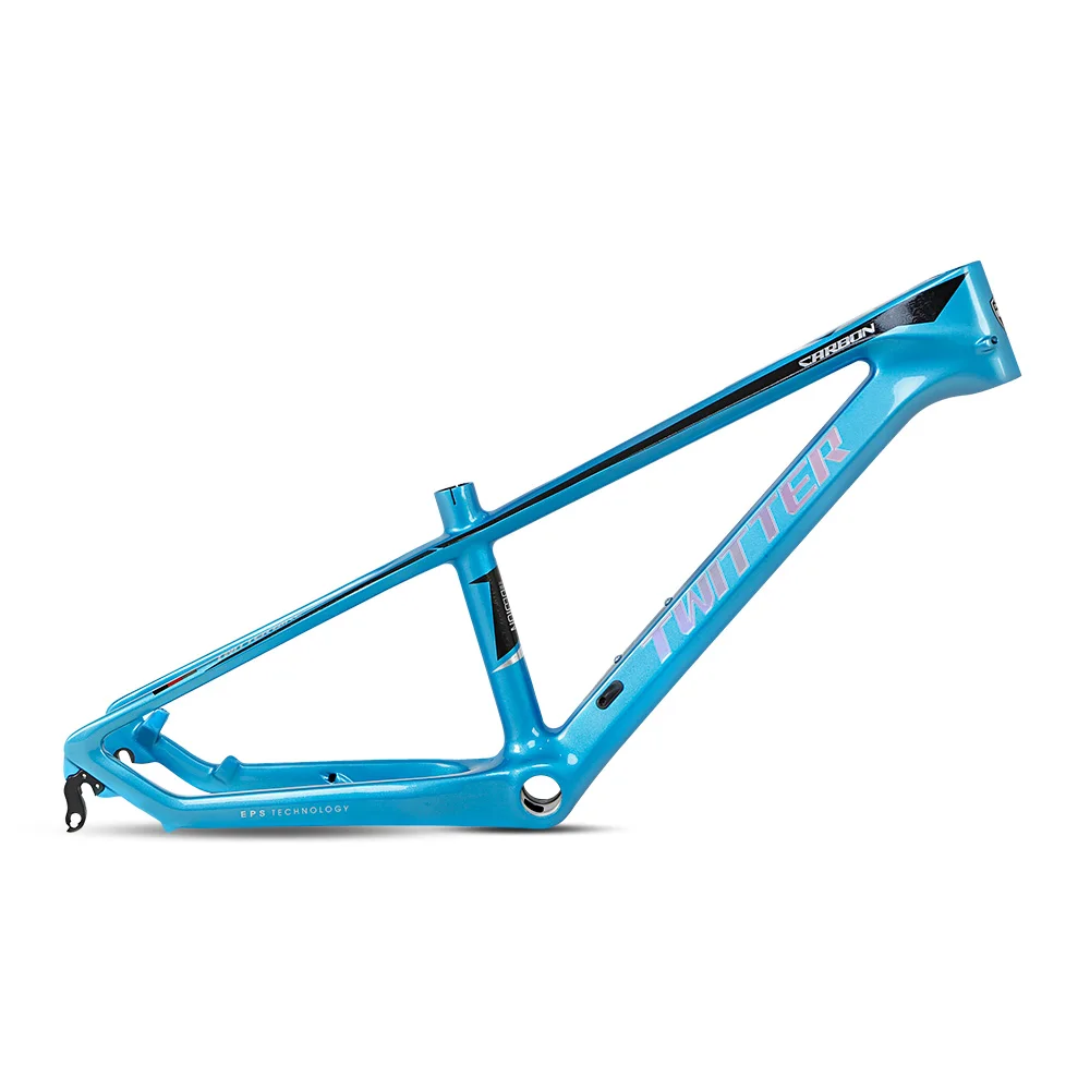 TWITTER Shenzhen motorized carbon bicycle frame inner cable routing bicycle parts kids carbon mountain bike frame for children