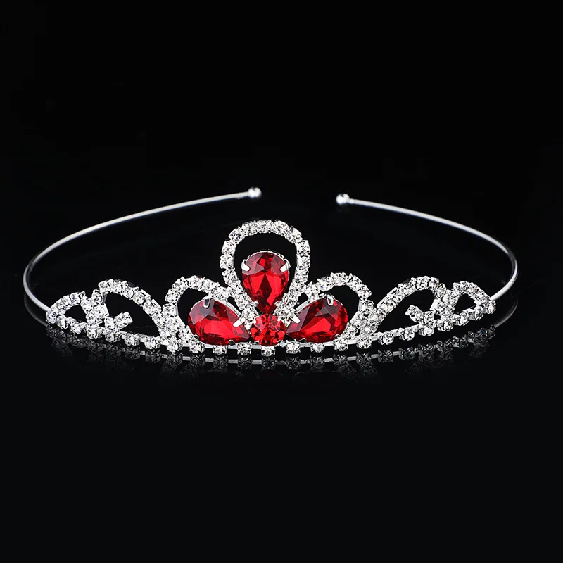 Crystal Rhinestone Vintage Royal Baroque Queen King Bride Crowns Masquerade Bridal Crown Tiara for Kids 4005
