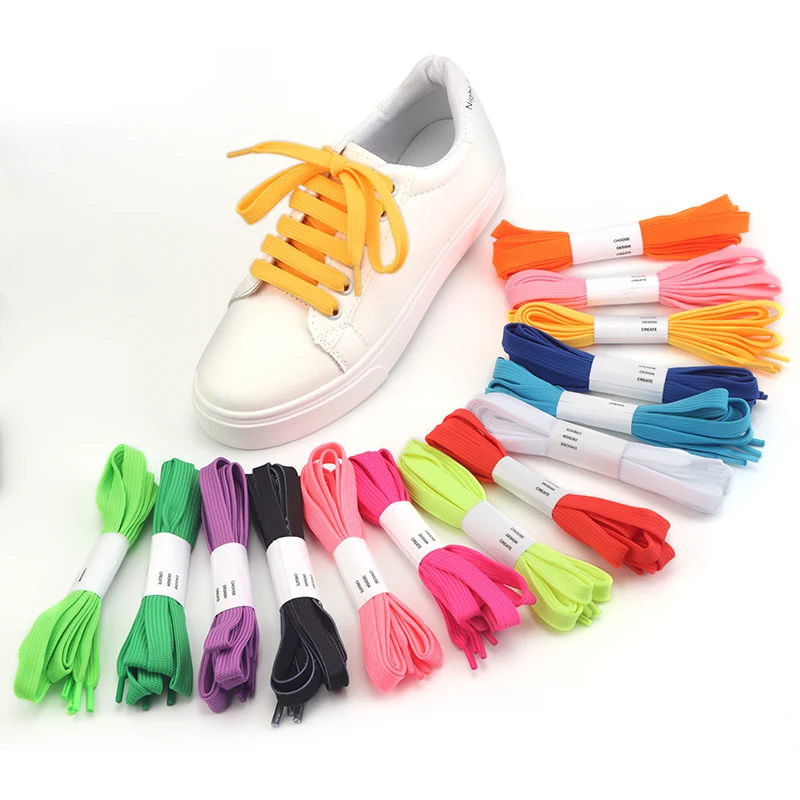 Fat Shoe Lace Fashion High Quality Rope Shoelaces Strong Multi-color Draw Cord Custom Logo Hoodie String