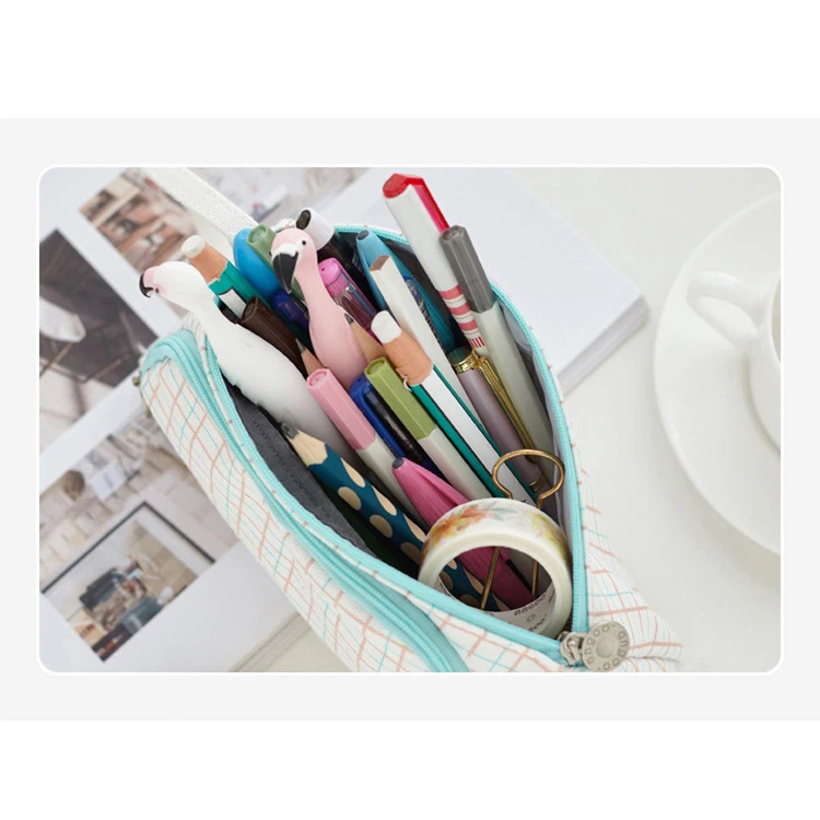Пенал большой емкости, чехол для карандашей для средней и старшей школы, офиса, колледжа, для девушек и взрослых