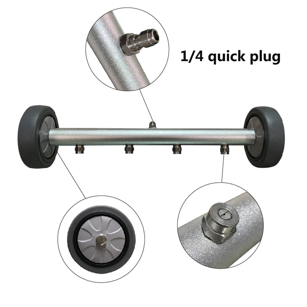 2 in 1 Car Cleaner Under carriage Surface Washer for High Pressure Water Washer with 360 rotating Wheel