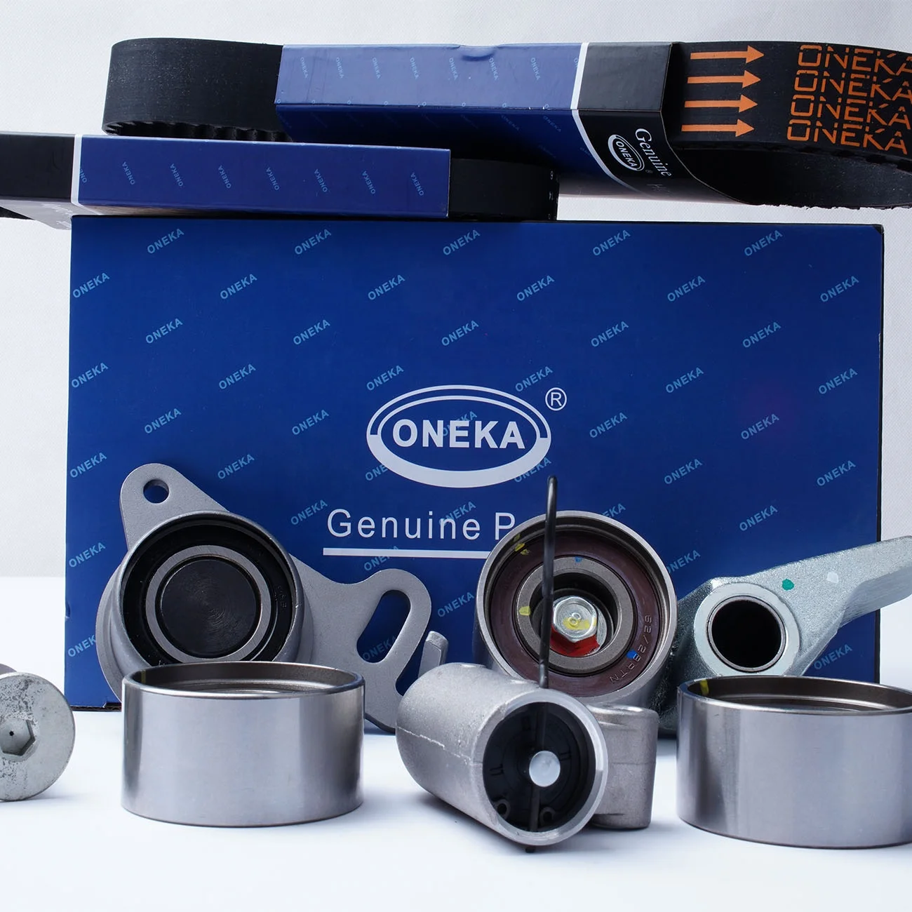 ONEKA RTS Engine Parts 4D56T Hydraulic Tensioner Pulley Timing Belt Kit For Mitsubishi K015641XS 1145A019 1145A031 MD310484