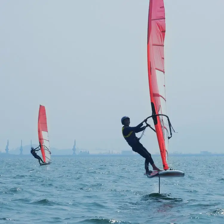 Hot Promotional Price Inflatable Surfing Wind Kite Floatation Board Unpowered Hydrofoil Windsurfing Paddling Boards