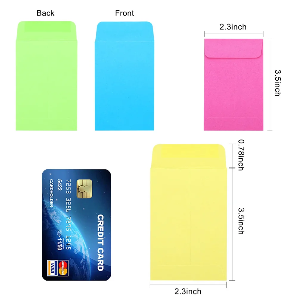 #1 Paper Coin Envelopes 2.25x3.5 inch Mini Envelopes for Coins Stamps Seed Envelopes for Make Seed Packets