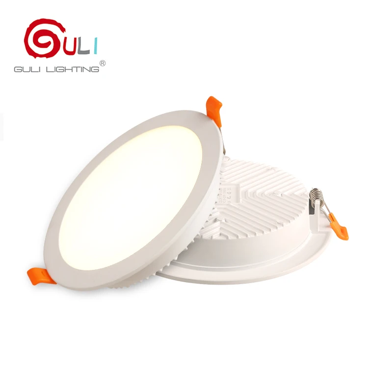 Ultra bright office lighting aluminum smd white 5w 9w 12w 18w 24w round led downlight