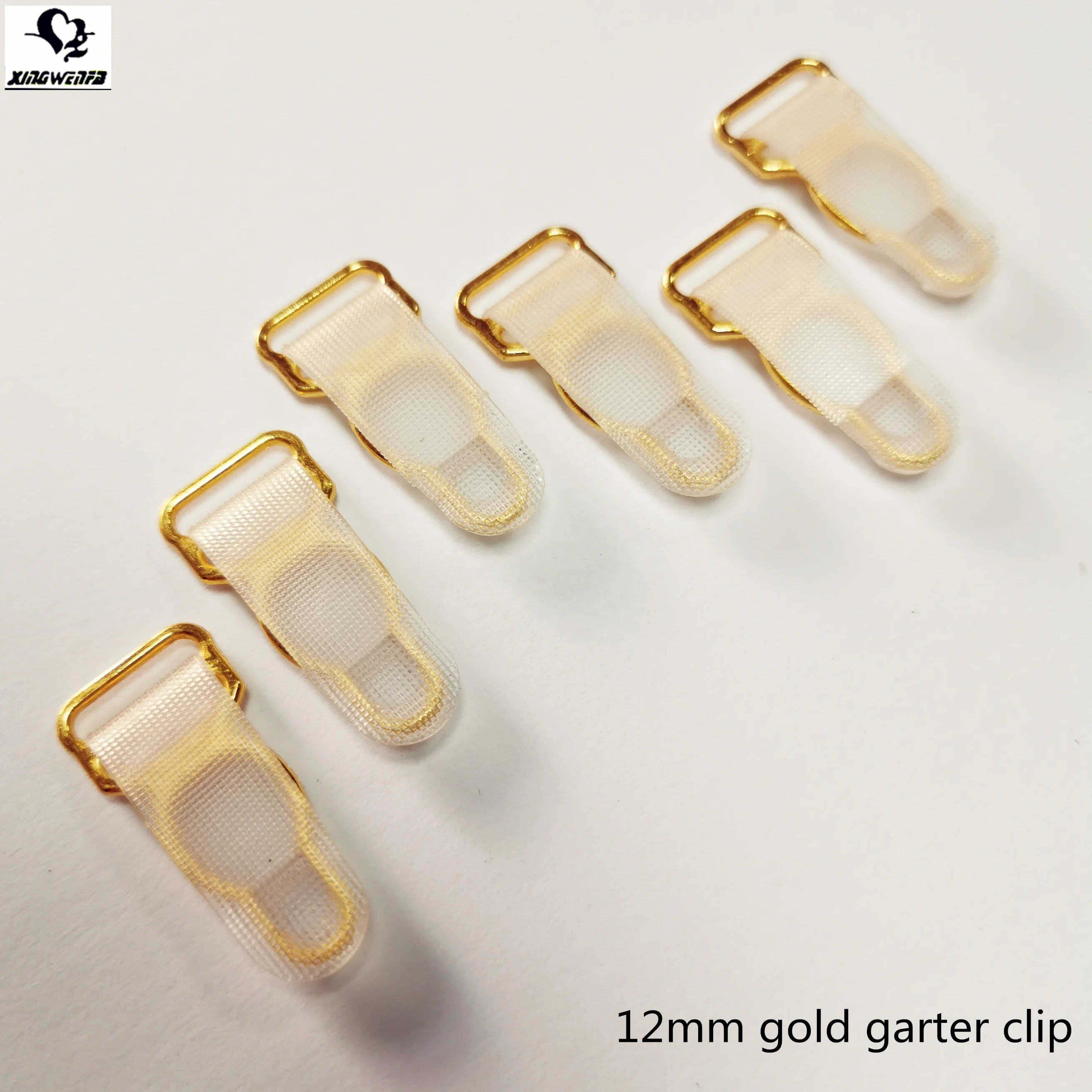 Аксессуары для одежды 12 мм позолоченный металлический зажим для подвязки из сплава