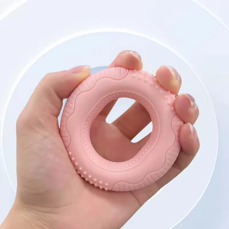 Wholesales High Quality Fitness Hand Arm Hand Grip Exercise Opp Packing Silicone Ring