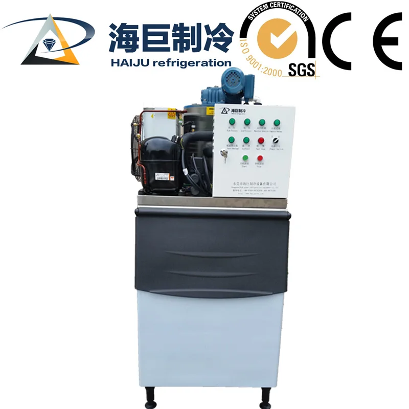 Flake Ice Machine Stainless Steel Evaporator 1 Ton Ice Flake Maker Machine