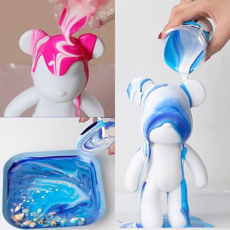 Foska 60ml  18 Colors Acrylic pouring paint Non Toxic Aritists pouring acrylic paint fluid art For Students