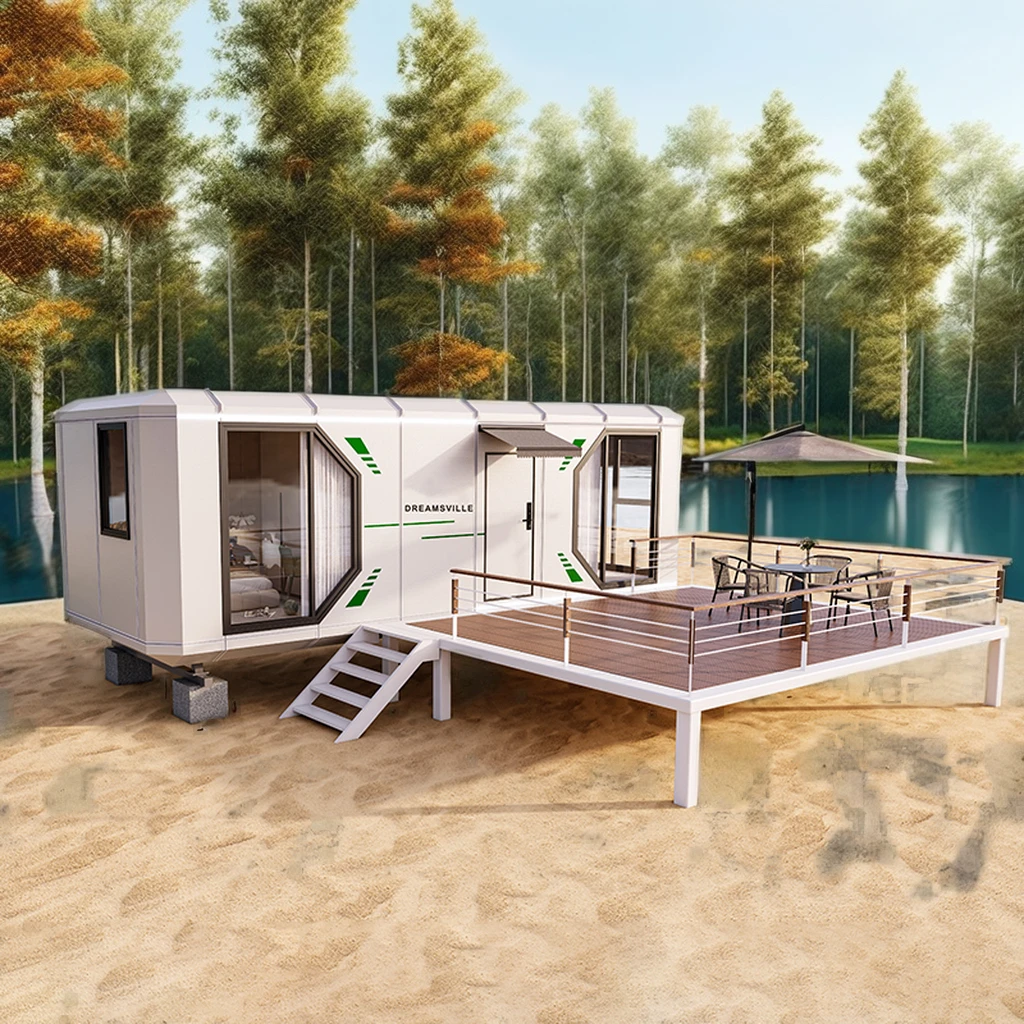 Detachable Outdoor living and working office pod  prefab customized modular design prefabricated house modular mobile house