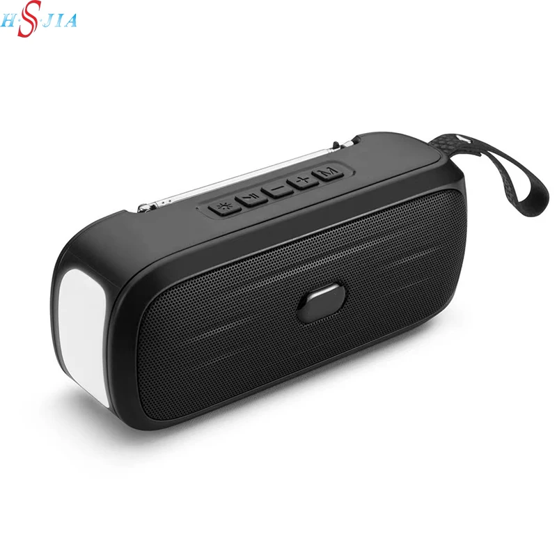 HS-2467 Cheap Price New Portable Mini Solar-powered Torch Speaker With Fm Radio USB/TF/AUX/TWS