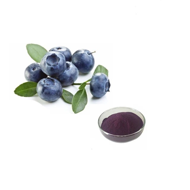 Clear free radical Antioxidant HPLC Purple Blueberry Extract Anthocyanins 25% Powder