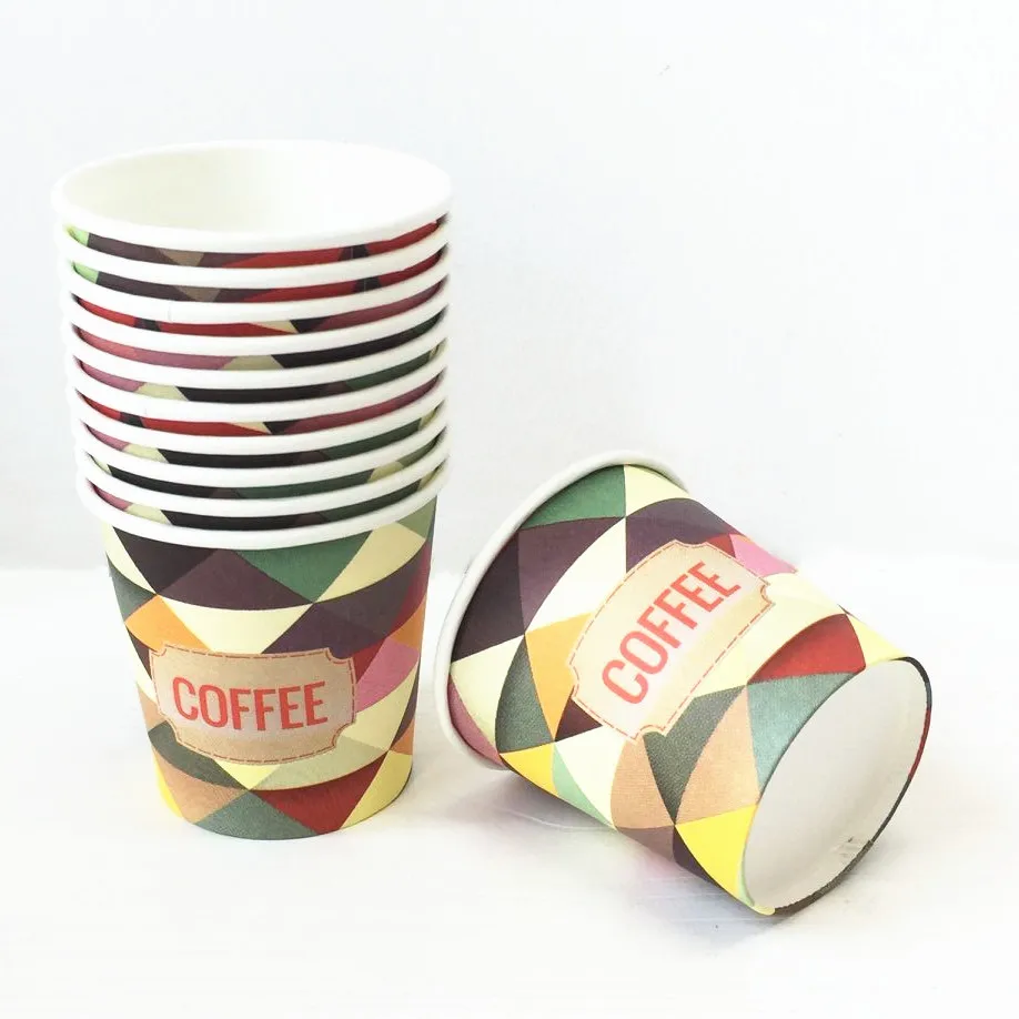 Cheap coffee carton cup 4oz disposable paper cup 100ml