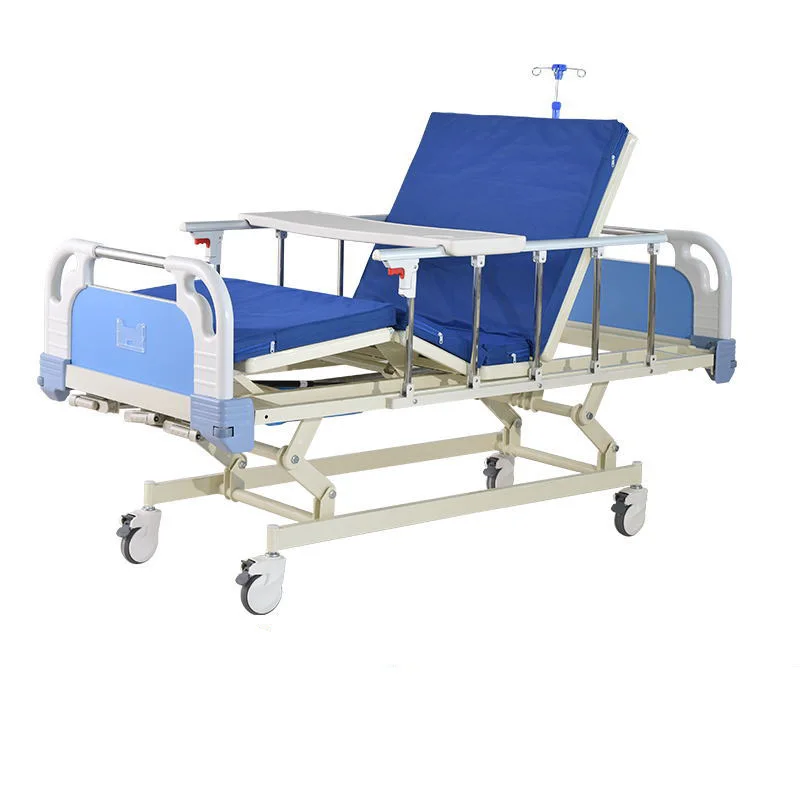 manual three function three shake nursing bed lifting medical paralyzed patient elderly care bed hospital nursing home bed