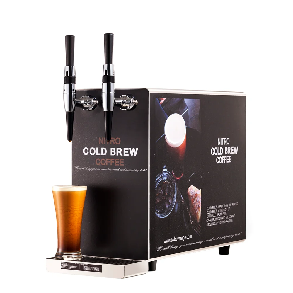 Commercial cold brew nitro coffee dispenser machine widely used in cafe