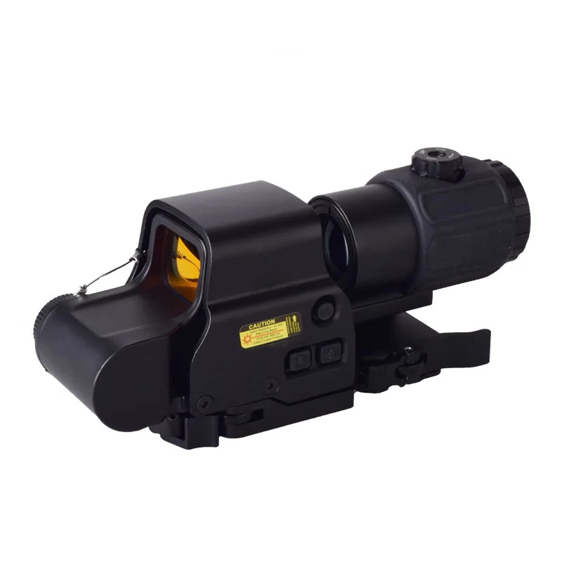 Tactical 558 Reflex Red Dot Sight and G43 4X Magnifier Optical Sight Holographic Sight for Hunting