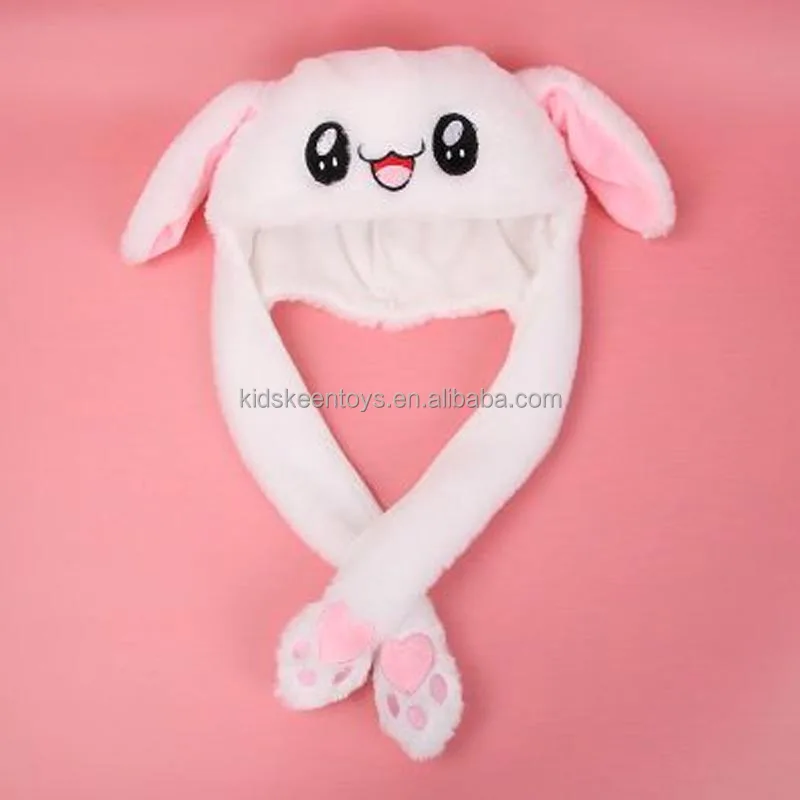 Bunny hat plush toys  lovely soft rabbit stuffed animals can be customized funny hats