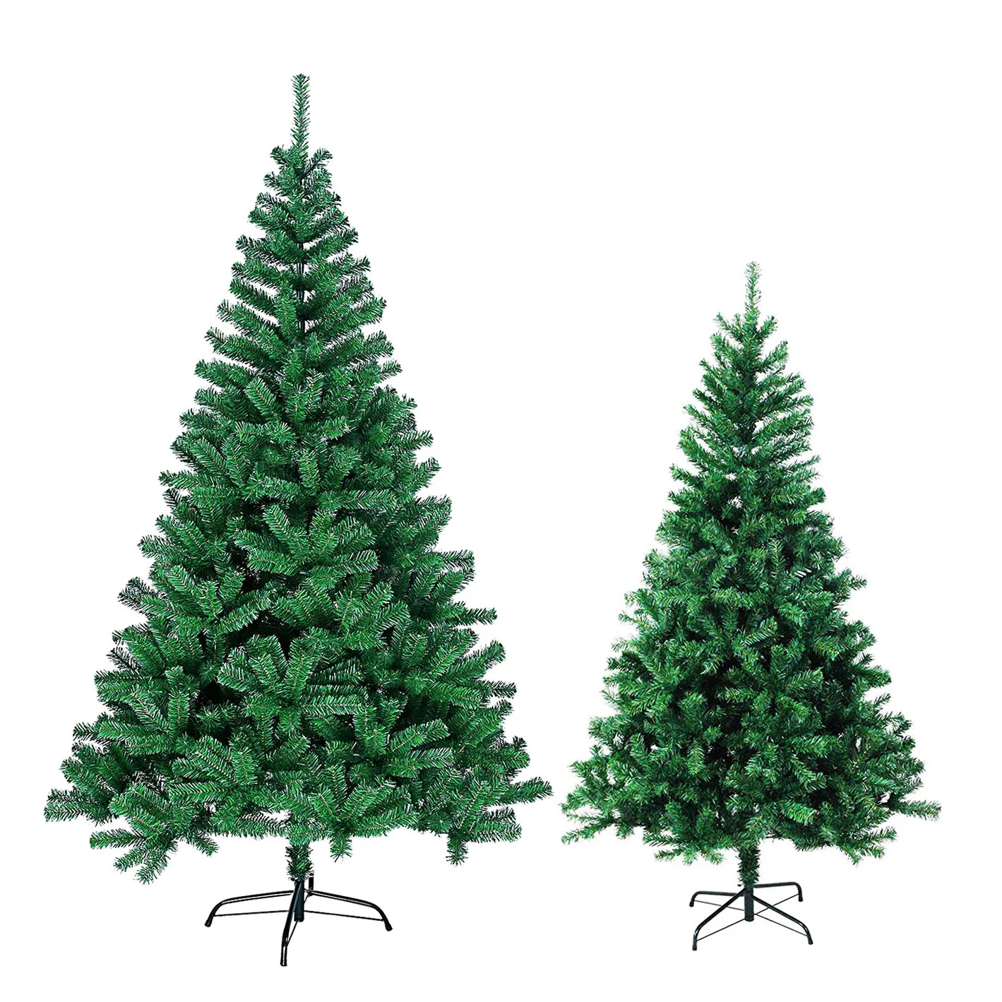 Wholesale christmas Decoration 6ft 7ft 9ft 12ft Thick PVC Collapsible Snowflakes Artificial Christmas Tree For New Year