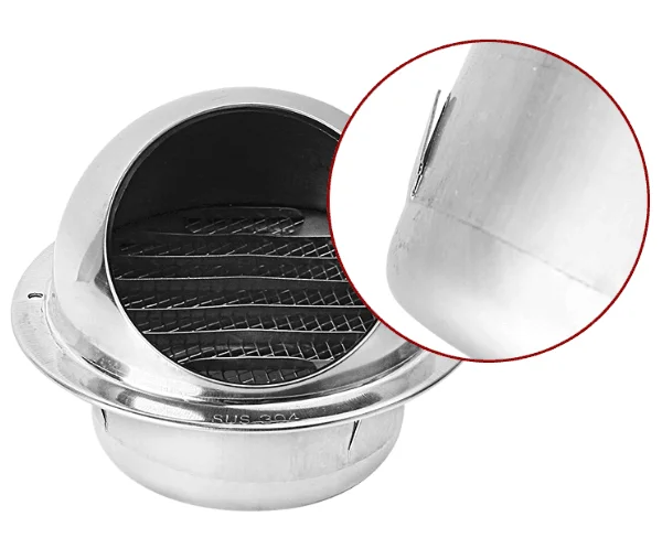 Rising xiamen custom made stainless steel ducting cap