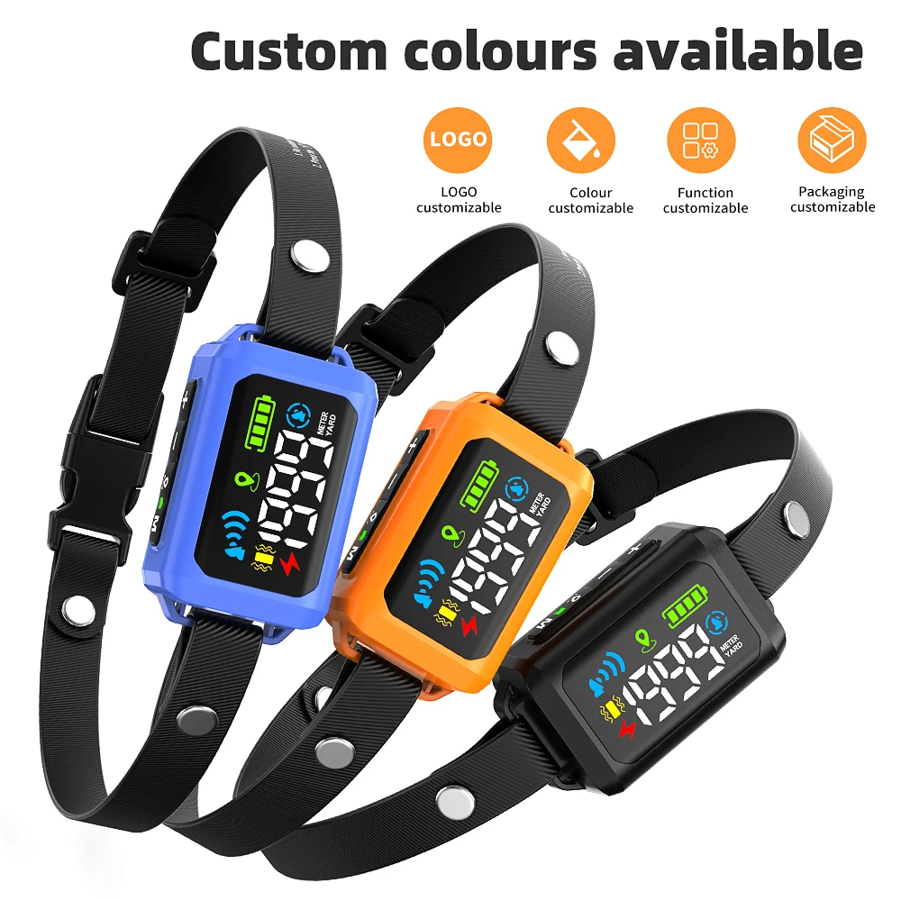 New Arrival GPS Wireless Dog Electric Fence Outdoor IPX7 Waterproof Portable Shock Training Collar Dog Containment System