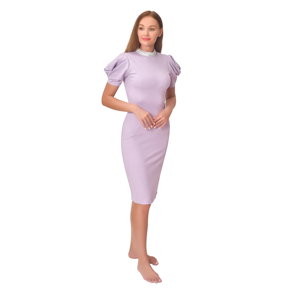 Oem/Odm Dress Manufacturer Custom Clothing Knitted Cotton Elegant Summer Bodycon Women Casual Dresses