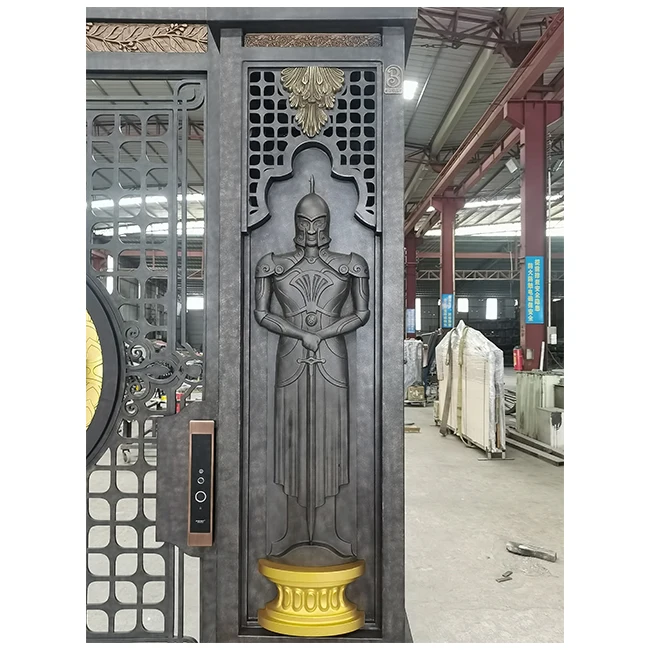 Suihe Outdoor Large Luxury Double Door Iron Gates Wrought Iron Gate Designs