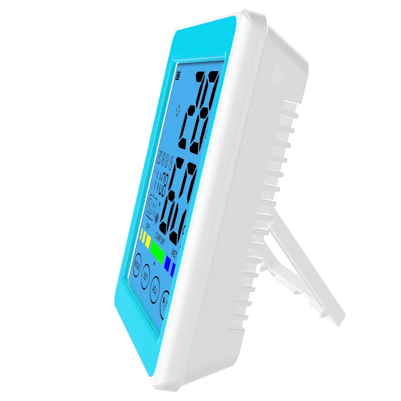 CH-913 Wall Clock Electronic Temperature Humidity Household Table Clock Thermometer Hygrometer