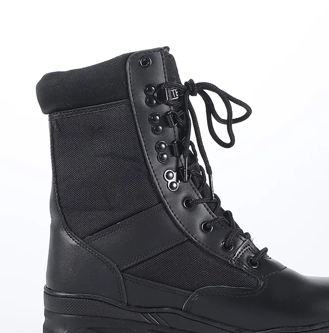 Custom Leather Desert Military Tactical Water Resistant Army Combat Boots For