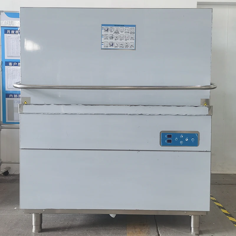 Professional Hood Type Dishwasher Machine Commercial Double Rack Dishwasher for Restaurant