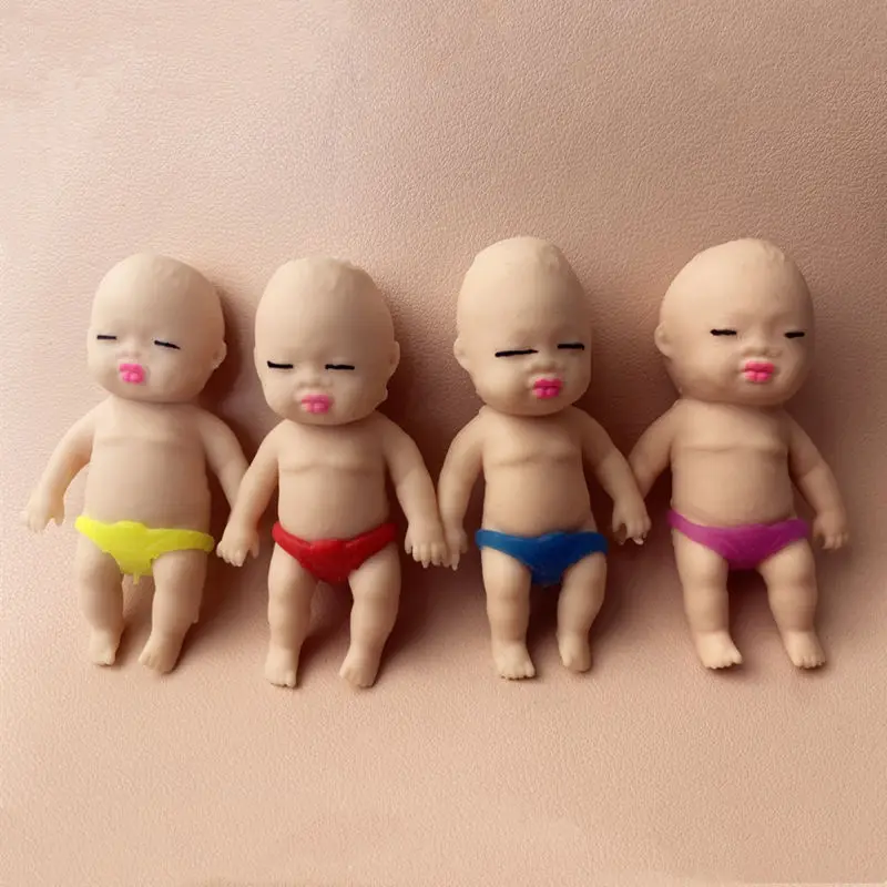 Wholesale OEM Sand-Filled TPR Material Wimpy Kid Shape Decompress Toys Strong Stretch Squeeze Fidget Toys for Unisex Kids