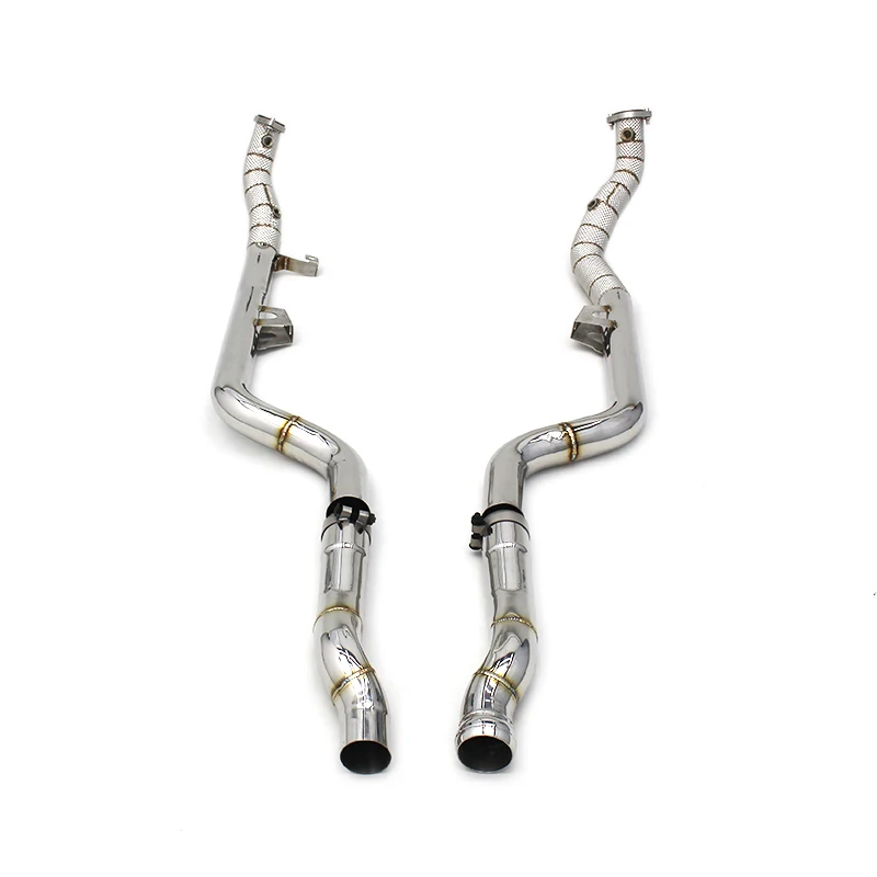Custom Stainless Steel Mid pipe CLS63 AMG  For Mercedes-Benz  Downpipe Front Pipes Exhaust System