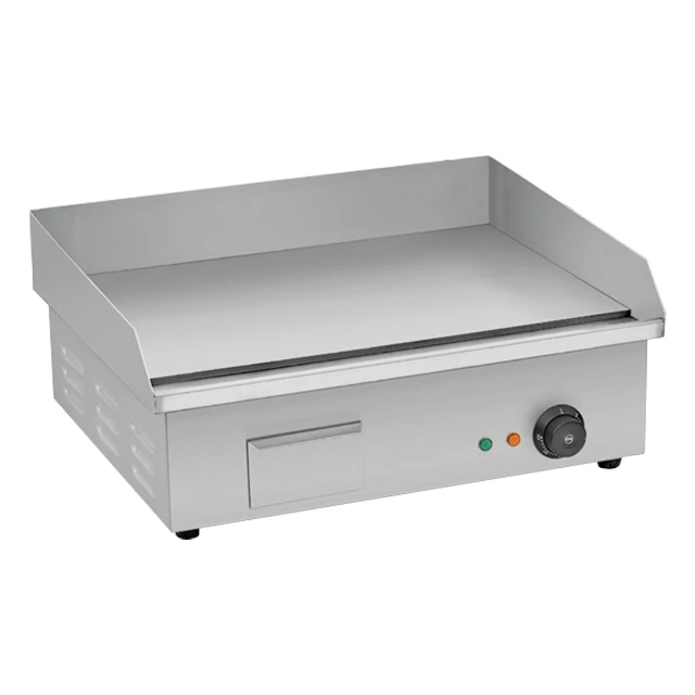 Hotel Catering Equipment Table Top Gas Grill Griddle Teppanyaki Commercial Table Top Grooved  Griddle Grill