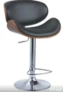 Mecco office chair bar stool height adjustable pod use leather wood chair